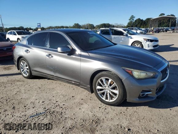 2017 Infiniti Q50 2.0t Sport with VIN JN1CV7AR8HM681391, listed as a Copart auction lot 81576354 with 136,386 mi miles and Salvage Title. Bid and sale history available at carsss.com. Image 4.