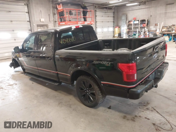2019 Ford F-150 XL with VIN 1FTFW1E53KFC34426, listed as a IAAI auction lot 42040060 with 82,359 mi miles and . Bid and sale history available at carsss.com. Image 3.
