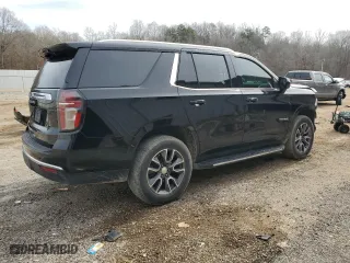 2021 Chevrolet Tahoe LS with VIN 1GNSKMKD2MR250634, listed as a Copart auction lot 43275535 with 106,619 mi miles and Salvage Title. Bid and sale history available at carsss.com. Image 3.