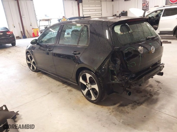 2016 Volkswagen Golf GTI SE with VIN 3VW4T7AU6GM070092, listed as a IAAI auction lot 41677145 with 125,387 mi miles. Bid and sale history available at carsss.com. Image 3.