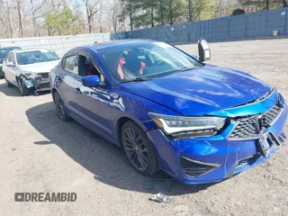 2019 Acura ILX w/Premium/A-Spec Pkg with VIN 19UDE2F87KA003908, listed as a IAAI auction lot 41673179 with 72,505 mi miles. Bid and sale history available at carsss.com. Image 1.