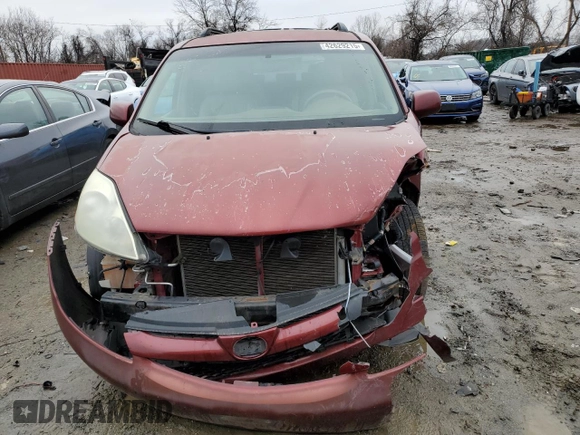 2006 Toyota Sienna XLE with VIN 5TDZA22C26S534176, listed as a Copart auction lot 42629215 with 180,828 mi miles and Salvage Title. Bid and sale history available at carsss.com. Image 5.