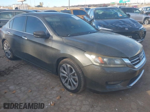 2014 Honda Accord Sedan Sport with VIN 1HGCR2F56EA069182, listed as a IAAI auction lot 40950233 with Not Provided miles. Bid and sale history available at carsss.com. Image 1.