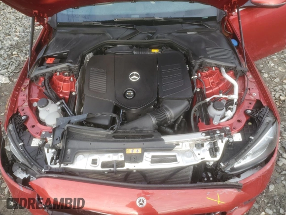 2022 Mercedes-Benz C 300 with VIN W1KAF4HB7NR064450, listed as a Copart auction lot 43190125 with 21,564 mi miles and Salvage Title. Bid and sale history available at DreamBid. Image 11.