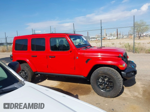 2024 Jeep Wrangler Sport S with VIN 1C4RJXN64RW141013, listed as a IAAI auction lot 42806441 with 5,893 mi miles and . Bid and sale history available at DreamBid. Image 12.