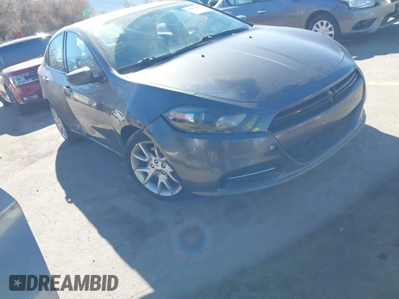 2014 Dodge Dart SXT with VIN 1C3CDFBB2ED741760, listed as a IAAI auction lot 41883587 with 145,508 mi miles. Bid and sale history available at carsss.com. Image 1.