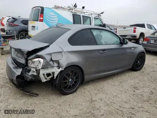 2011 BMW 1 Series 135i with VIN WBAUC9C56BVM09594, listed as a Copart auction lot 44166375 with 0 mi miles and Salvage Title. Bid and sale history available at carsss.com. Image 3.