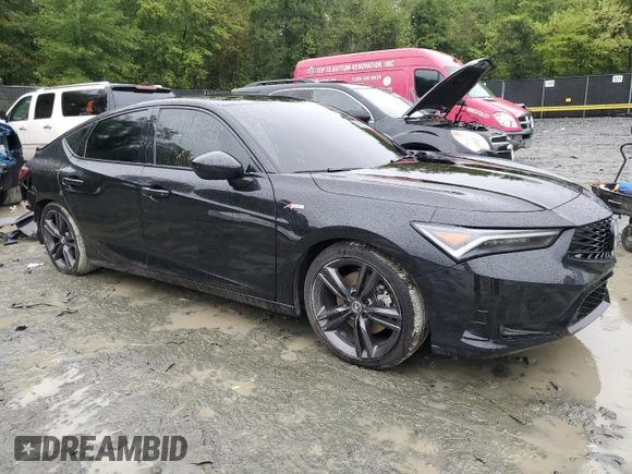 2024 Acura Integra w/A-Spec Package with VIN 19UDE4H33RA013679, listed as a Copart auction lot 69057484 with 8,998 mi miles and Salvage Title. Bid and sale history available at carsss.com. Image 4.