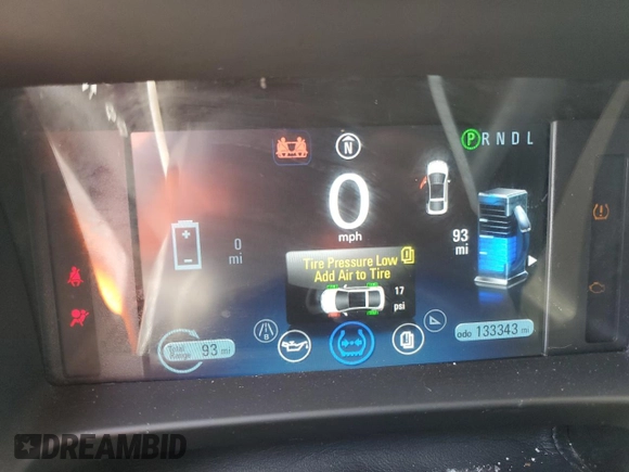 2011 Chevrolet Volt with VIN 1G1RD6E41BU102888, listed as a Copart auction lot 54725235 with 133,343 mi miles and Clean Title. Bid and sale history available at carsss.com. Image 9.