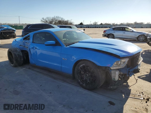 2011 Ford Mustang GT with VIN 1ZVBP8CF0B5116790, listed as a Copart auction lot 48620325 with 49,934 mi miles and Salvage Title. Bid and sale history available at carsss.com. Image 4.