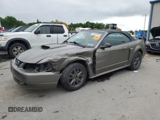 2002 Ford Mustang GT Deluxe with VIN 1FAFP45X32F166506, listed as a Copart auction lot 59657675 with 163,976 mi miles and Salvage title. Bid and sale history available at DreamBid. Image 1.
