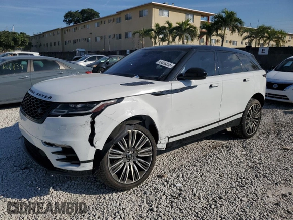 2020 Land Rover Range Rover Velar R-Dynamic S z VIN SALYK2FV5LA283904, wystawiony jako Copart lot #43028355 z przebiegiem 44 026 mil mil oraz Szkoda całkowita • Salvage title. Historia ofert i sprzedaży dostępna na DreamBid. Obrazek 1.