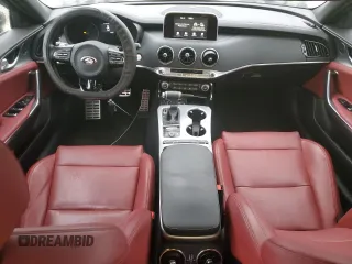 2021 Kia Stinger GT with VIN KNAE35LC3M6097243, listed as a Copart auction lot 44968825 with 79,066 mi miles and Salvage Title. Bid and sale history available at DreamBid. Image 8.