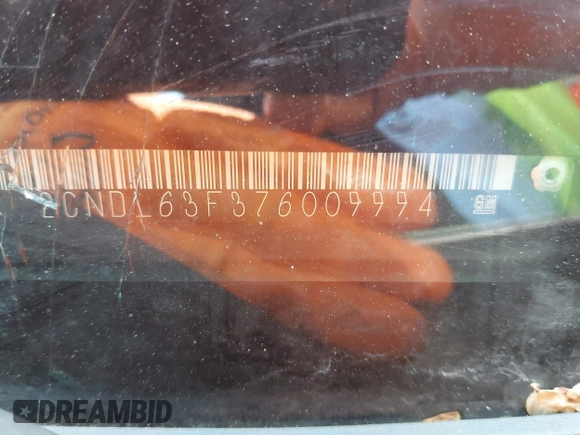 2007 Chevrolet Equinox LT z VIN 2CNDL63F376009994, wystawiony jako IAAI lot #42063338 z przebiegiem 176 656 mil mil oraz . Historia ofert i sprzedaży dostępna na DreamBid. Obrazek 9.