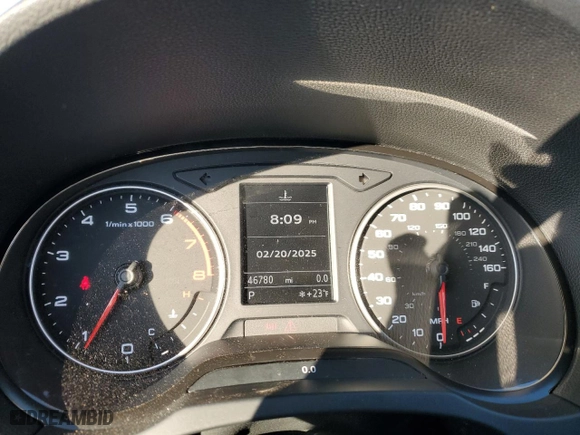 2015 Audi A3 1.8T Premium with VIN WAUACGFF8F1002868, listed as a Copart auction lot 46251725 with 46,780 mi miles and Salvage Title. Bid and sale history available at carsss.com. Image 9.