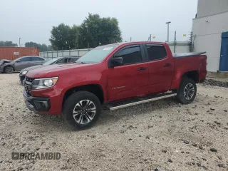 2021 Chevrolet Colorado 4WD Z71 with VIN 1GCGTDEN7M1188159, listed as a Copart auction lot 64618385 with 109,089 mi miles and Salvage title. Bid and sale history available at DreamBid. Image 1.