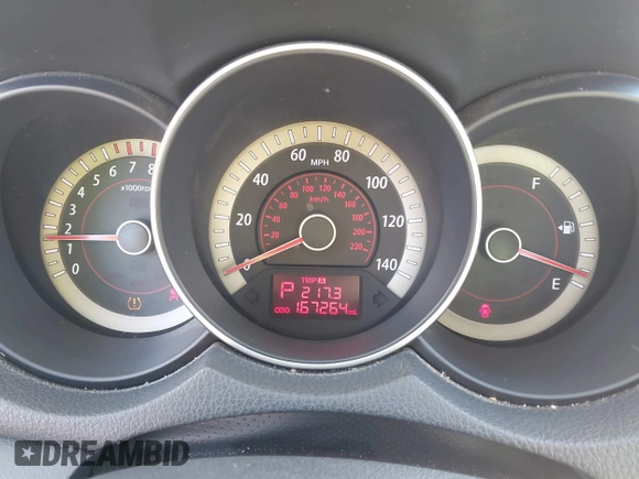 2010 Kia Forte EX with VIN KNAFU4A27A5310573, listed as a IAAI auction lot 41398134 with 167,264 mi miles. Bid and sale history available at carsss.com. Image 7.