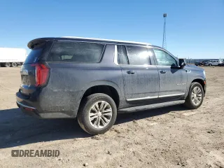 2023 GMC Yukon XL SLT with VIN 1GKS2GKD5PR349418, listed as a Copart auction lot 43635255 with 37,163 mi miles and Salvage Title. Bid and sale history available at DreamBid. Image 3.