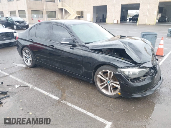 2015 BMW 3 Series 328i with VIN WBA3A5G51FNS83378, listed as a IAAI auction lot 41719392 with 114,146 mi miles. Bid and sale history available at carsss.com. Image 1.
