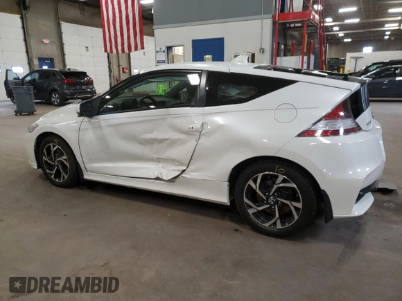 2016 Honda CR-Z EX with VIN JHMZF1C65GS001542, listed as a Copart auction lot 60165925 with 107,879 mi miles and Salvage title. Bid and sale history available at DreamBid. Image 2.