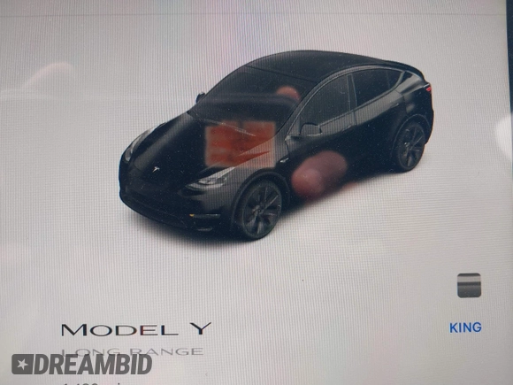 2025 Tesla Model Y Long Range with VIN 7SAYGDEDXSA349480, listed as a IAAI auction lot 41492740 with 1,486 mi miles and . Bid and sale history available at DreamBid. Image 7.