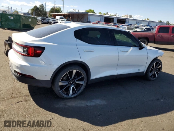 2021 Polestar 2 Launch Edition with VIN LPSED3KAXML008671, listed as a Copart auction lot 71058504 with 43,888 mi miles and Salvage Title. Bid and sale history available at carsss.com. Image 3.
