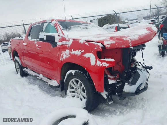 2019 Chevrolet Silverado 1500 LT with VIN 3GCUYDED8KG148523, listed as a IAAI auction lot 41440098 with 76,470 mi miles. Bid and sale history available at carsss.com. Image 1.