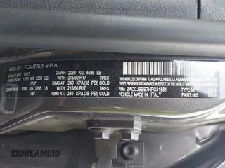 2017 Jeep Renegade Latitude z VIN ZACCJBBB7HPG31581, wystawiony jako IAAI lot #41933910 z przebiegiem 153 217 mil mil oraz . Historia ofert i sprzedaży dostępna na DreamBid. Obrazek 9.