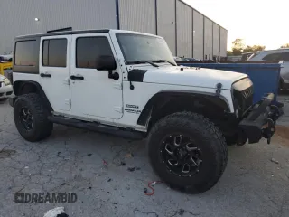 2017 Jeep Wrangler Unlimited Sport with VIN 1C4BJWDG8HL557698, listed as a Copart auction lot 61863415 with 94,335 mi miles and Salvage title. Bid and sale history available at DreamBid. Image 4.