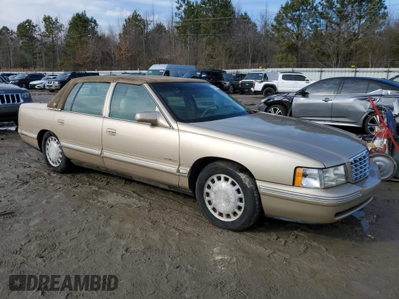 1998 Cadillac DeVille with VIN 1G6KD54YXWU732005, listed as a Copart auction lot 44613265 with 119,511 mi miles and Clean Title. Bid and sale history available at carsss.com. Image 4.