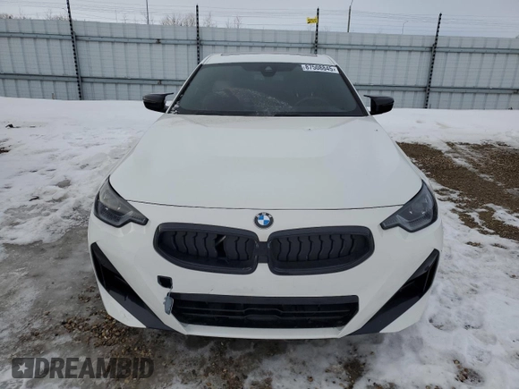 2023 BMW 2 Series 230i xDrive with VIN 3MW33CM01P8D33546, listed as a Copart auction lot 87508845 with 22,704 mi miles and Salvage Title. Bid and sale history available at carsss.com. Image 5.