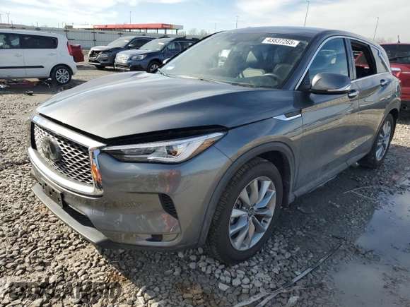 2021 Infiniti QX50 Pure z VIN 3PCAJ5AA8MF108850, wystawiony jako Copart lot #43837265 z przebiegiem 36 656 mil mil oraz Szkoda całkowita • Salvage title. Historia ofert i sprzedaży dostępna na DreamBid. Obrazek 1.