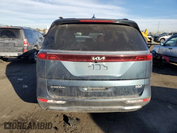 2024 Kia Carnival SX Prestige with VIN KNDNE5H3XR6405294, listed as a Copart auction lot 85897734 with 17,439 mi miles and Salvage Title. Bid and sale history available at carsss.com. Image 6.