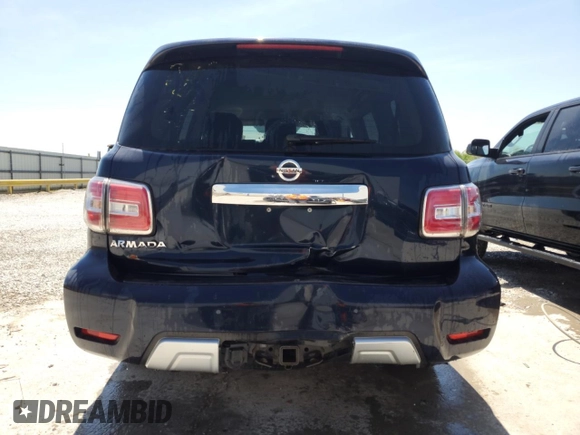 2018 Nissan Armada SL with VIN JN8AY2NC0J9553194, listed as a Copart auction lot 54011255 with 108,115 mi miles and Salvage Title. Bid and sale history available at DreamBid. Image 6.