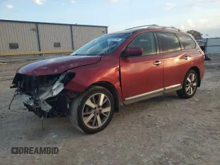 2013 Nissan Pathfinder S with VIN 5N1AR2MN6DC688341, listed as a Copart auction lot 85242194 with 143,855 mi miles and Salvage Title. Bid and sale history available at carsss.com. Image 1.