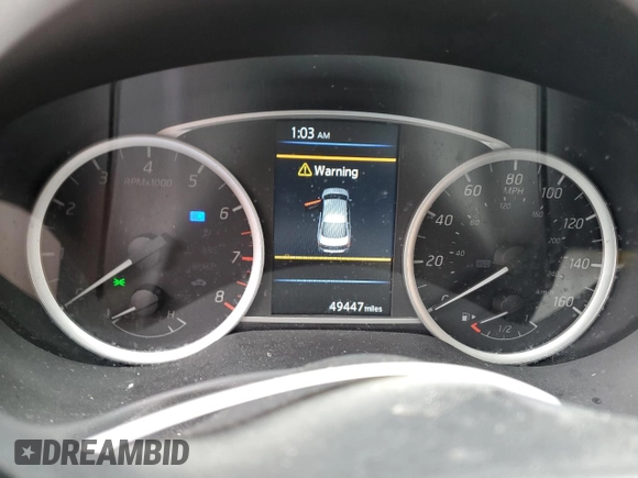 2019 Nissan Sentra SV with VIN 3N1AB7AP1KY400048, listed as a Copart auction lot 53985405 with 49,447 mi miles and Salvage Title. Bid and sale history available at DreamBid. Image 9.