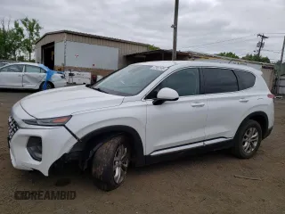 2019 Hyundai Santa Fe SE z VIN 5NMS2CAD9KH101983, wystawiony jako Copart lot #57952105 z przebiegiem 166 855 mil mil oraz Szkoda całkowita • Salvage title. Historia ofert i sprzedaży dostępna na DreamBid. Obrazek 1.