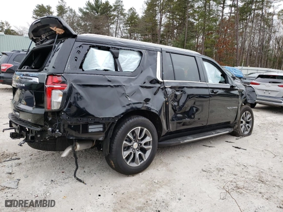 2024 Chevrolet Suburban LT with VIN 1GNSKCKD0RR345615, listed as a Copart auction lot 85710674 with 9,703 mi miles and Salvage Title. Bid and sale history available at carsss.com. Image 3.