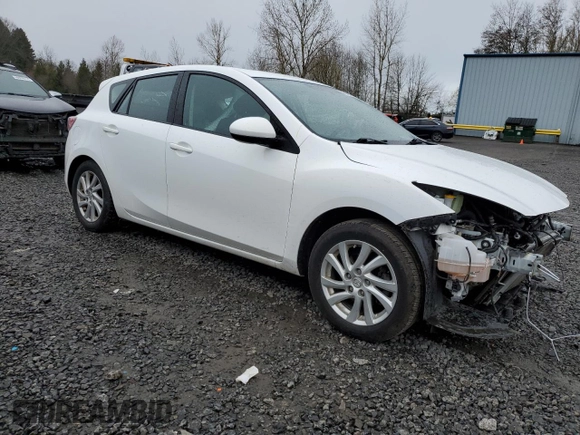 2012 Mazda 3 i Touring with VIN JM1BL1L86C1659111, listed as a Copart auction lot 48806965 with 68,173 mi miles and Salvage Title. Bid and sale history available at DreamBid. Image 4.