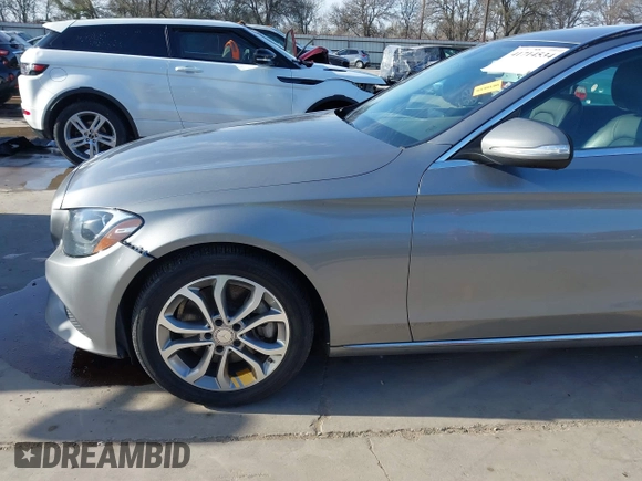 2015 Mercedes-Benz C 300 with VIN 55SWF4JBXFU077676, listed as a IAAI auction lot 41714534 with 104,177 mi miles and . Bid and sale history available at DreamBid. Image 22.
