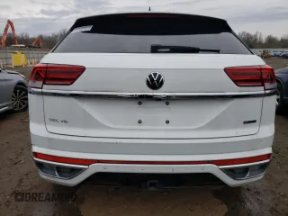 2021 Volkswagen Atlas SEL Premium R-Line with VIN 1V2FE2CA2MC206046, listed as a Copart auction lot 44449843 with 13,805 mi miles and Salvage title. Bid and sale history available at DreamBid. Image 6.