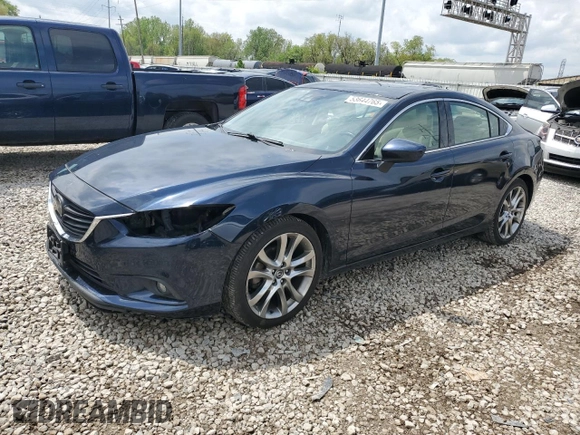 2015 Mazda 6 i Grand Touring with VIN JM1GJ1W58F1198480, listed as a Copart auction lot 53644765 with 103,642 mi miles and Salvage Title. Bid and sale history available at carsss.com. Image 1.