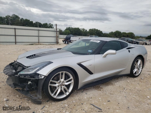 2014 Chevrolet Corvette Stingray Z51 3LT with VIN 1G1YM2D71E5100170, listed as a Copart auction lot 69983954 with 48,803 mi miles and Salvage Title. Bid and sale history available at carsss.com. Image 1.