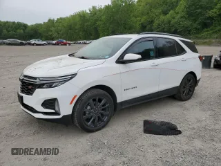 2022 Chevrolet Equinox RS with VIN 3GNAXWEV5NS154931, listed as a Copart auction lot 57092125 with 8,282 mi miles and Salvage title. Bid and sale history available at DreamBid. Image 1.
