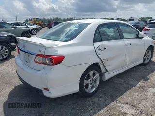 2013 Toyota Corolla L with VIN 5YFBU4EEXDP089483, listed as a IAAI auction lot 41923860 with 108,886 mi miles. Bid and sale history available at carsss.com. Image 4.