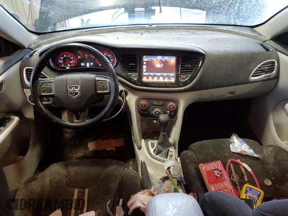2013 Dodge Dart SXT with VIN 1C3CDFBA1DD295025, listed as a Copart auction lot 58530174 with 211,872 mi miles and Salvage Title. Bid and sale history available at carsss.com. Image 8.