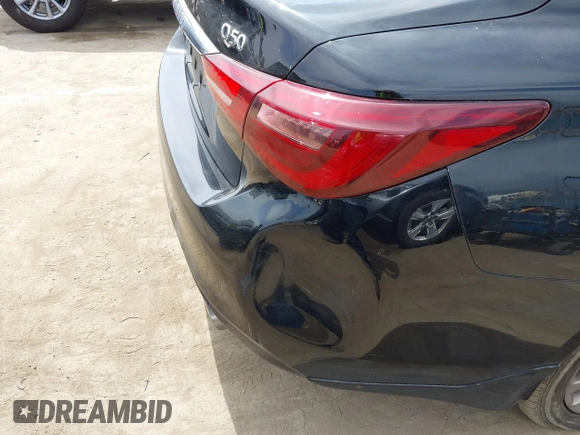 2019 Infiniti Q50 Luxe with VIN JN1EV7AP9KM543079, listed as a IAAI auction lot 42244113 with 36,291 mi miles and . Bid and sale history available at DreamBid. Image 6.