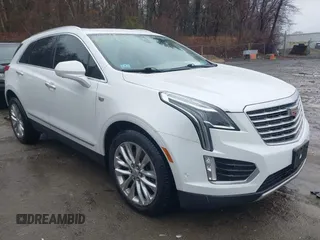 2017 Cadillac XT5 Platinum AWD with VIN 1GYKNFRS1HZ172301, listed as a IAAI auction lot 41847790 with 132,314 mi miles. Bid and sale history available at carsss.com. Image 1.