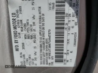 2007 Ford Explorer XLT z VIN 1FMEU73867UA47570, wystawiony jako Copart lot #56830095 z przebiegiem 207 932 mil mil oraz Szkoda całkowita • Salvage title. Historia ofert i sprzedaży dostępna na DreamBid. Obrazek 13.