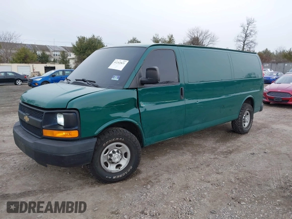 2014 Chevrolet Express Cargo Van with VIN 1GCWGGCAXE1198199, listed as a IAAI auction lot 41242821 with 274,446 mi miles. Bid and sale history available at carsss.com. Image 17.